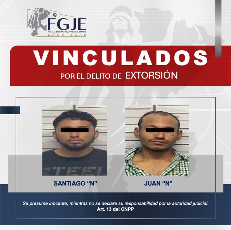 Vinculan a tres presuntos extorsionadores; uno es menor de edad