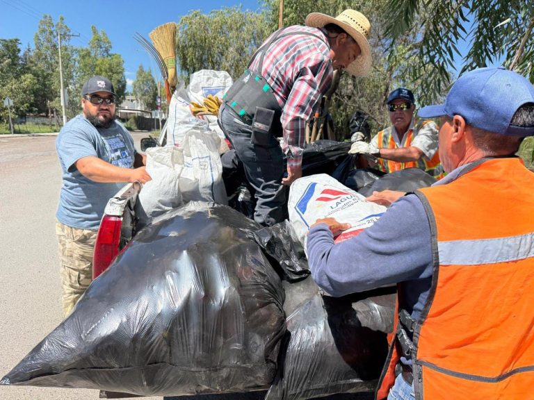 Retiran más de 17 toneladas de basura de los ríos San Pedro y Aguanaval