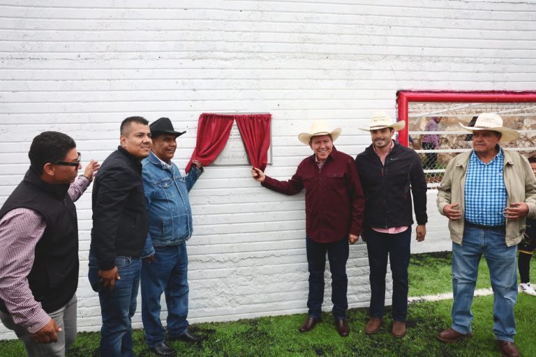 Inauguran cancha de futbol rápido en Sombrerete