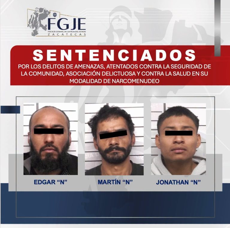Sentencian a tres por hechos delictivos en Cuauhtémoc