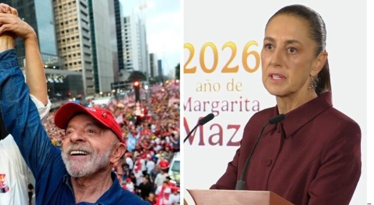 Agradece Lula llamada de Sheinbaum; acuerdan cooperación
