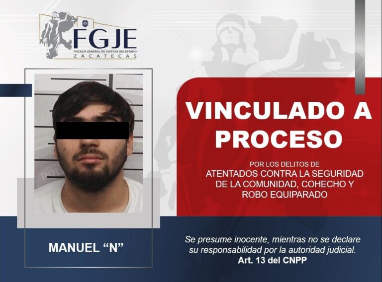 Lo vinculan tras atentados contra la seguridad en Fresnillo