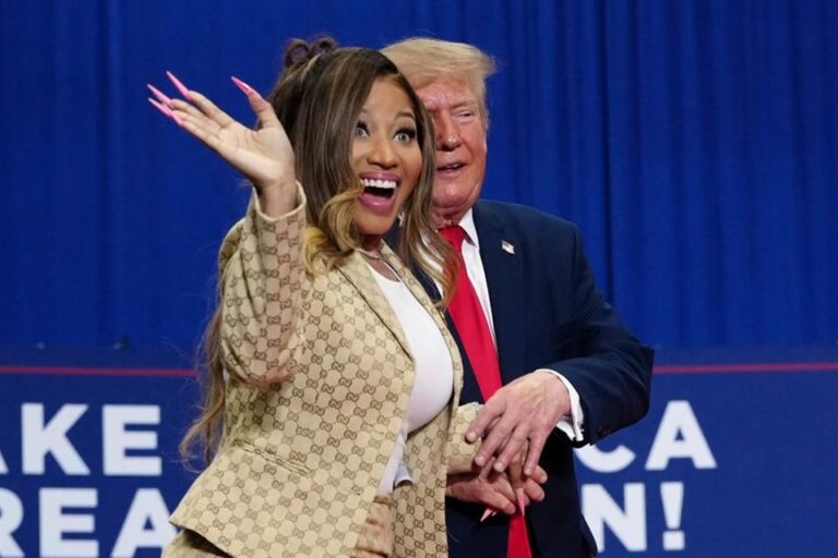 Lanza Trump comentario sobre cuerpo de Nicki Minaj en mitin